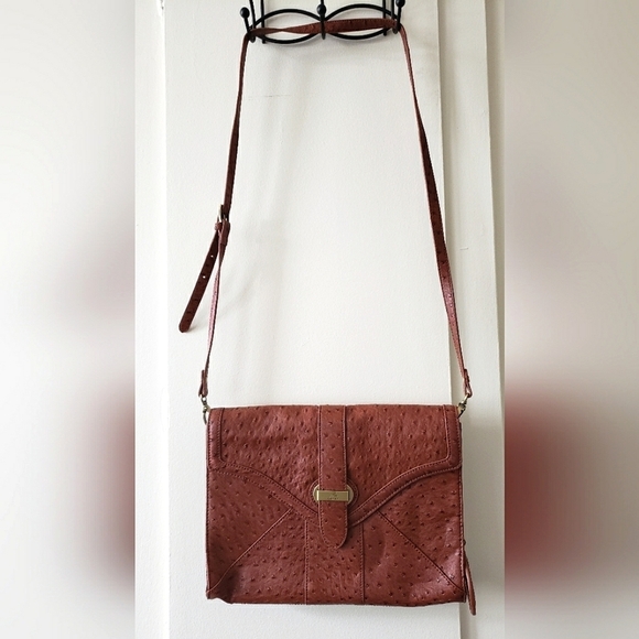 Koret Handbags - Vintage Koret Ostrich Satchel Crossbody Messenger bag